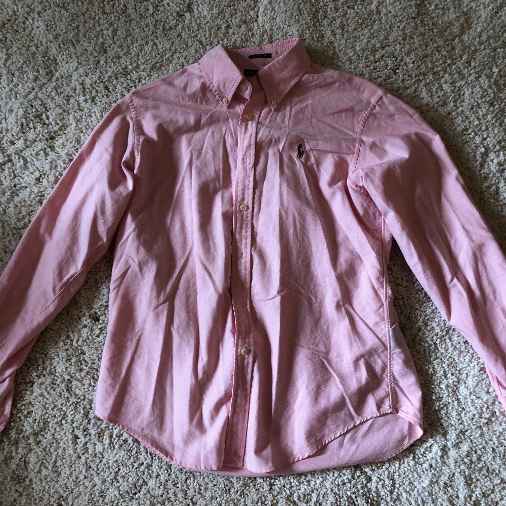 Ralph Lauren Pink Women's Button Down- Size 12